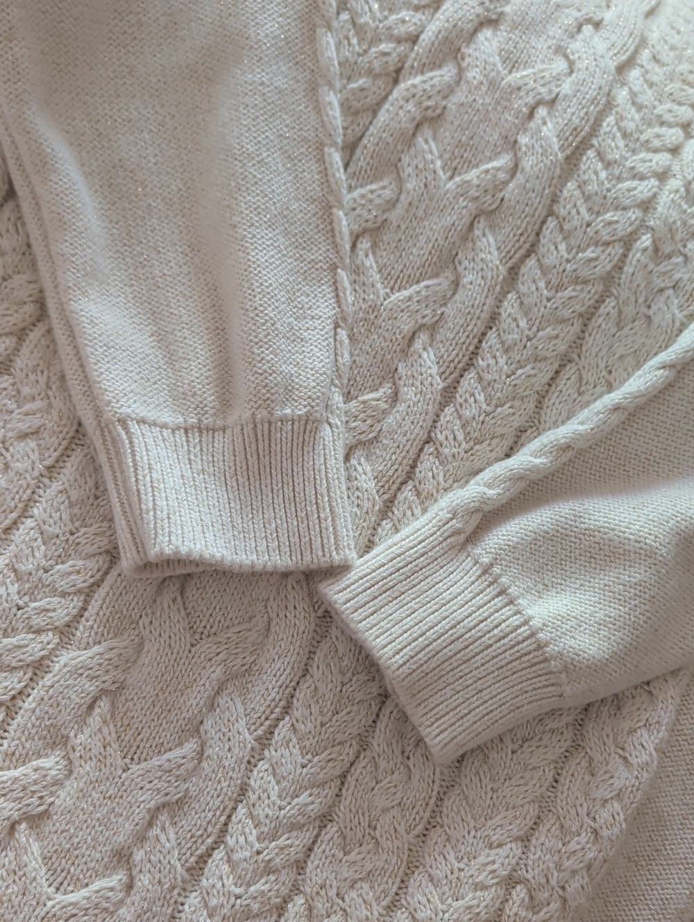 Tommy Bahama Cream Cable-Knit Turtleneck Sweater - Picture 9 of 12
